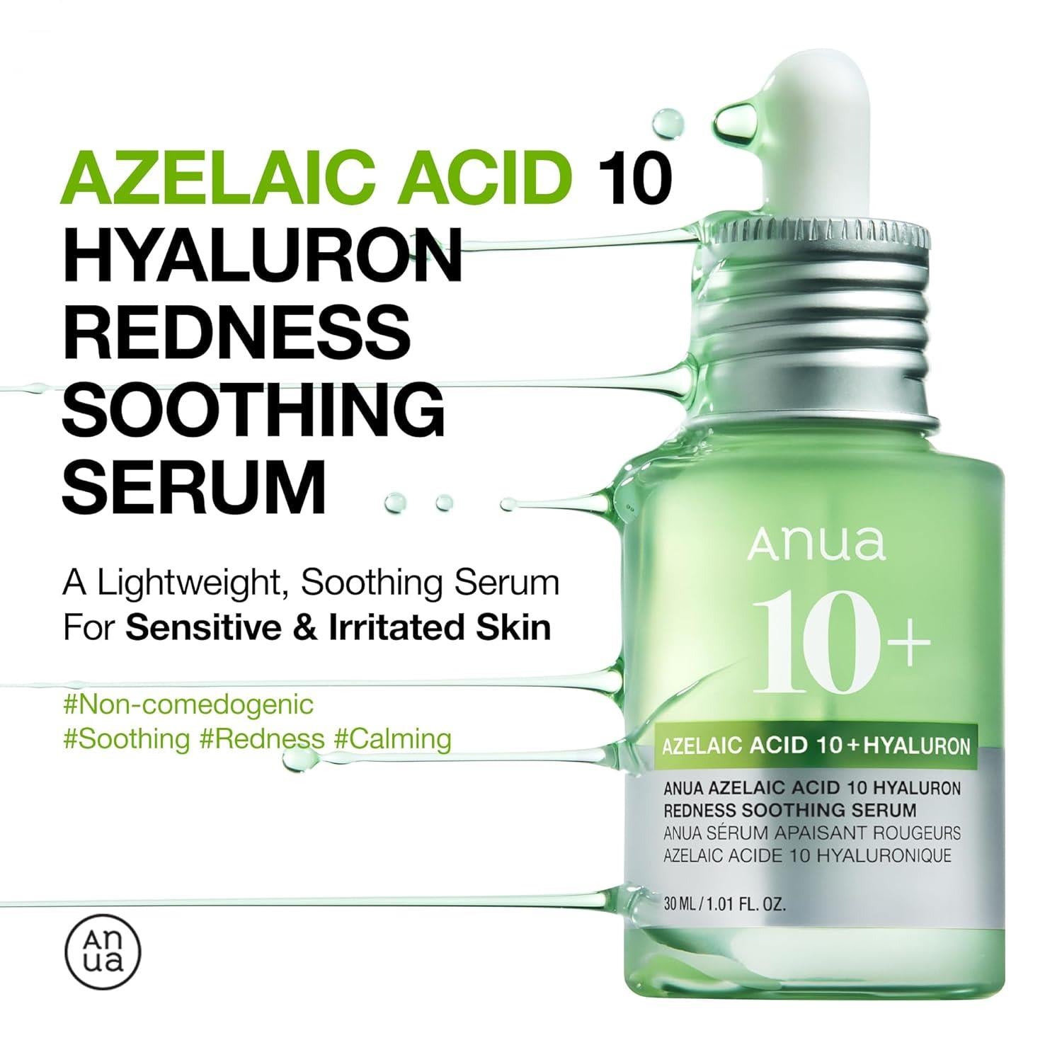 Anua Azelaic 10 Hyaluron Redness Soothing Serum 30 ml