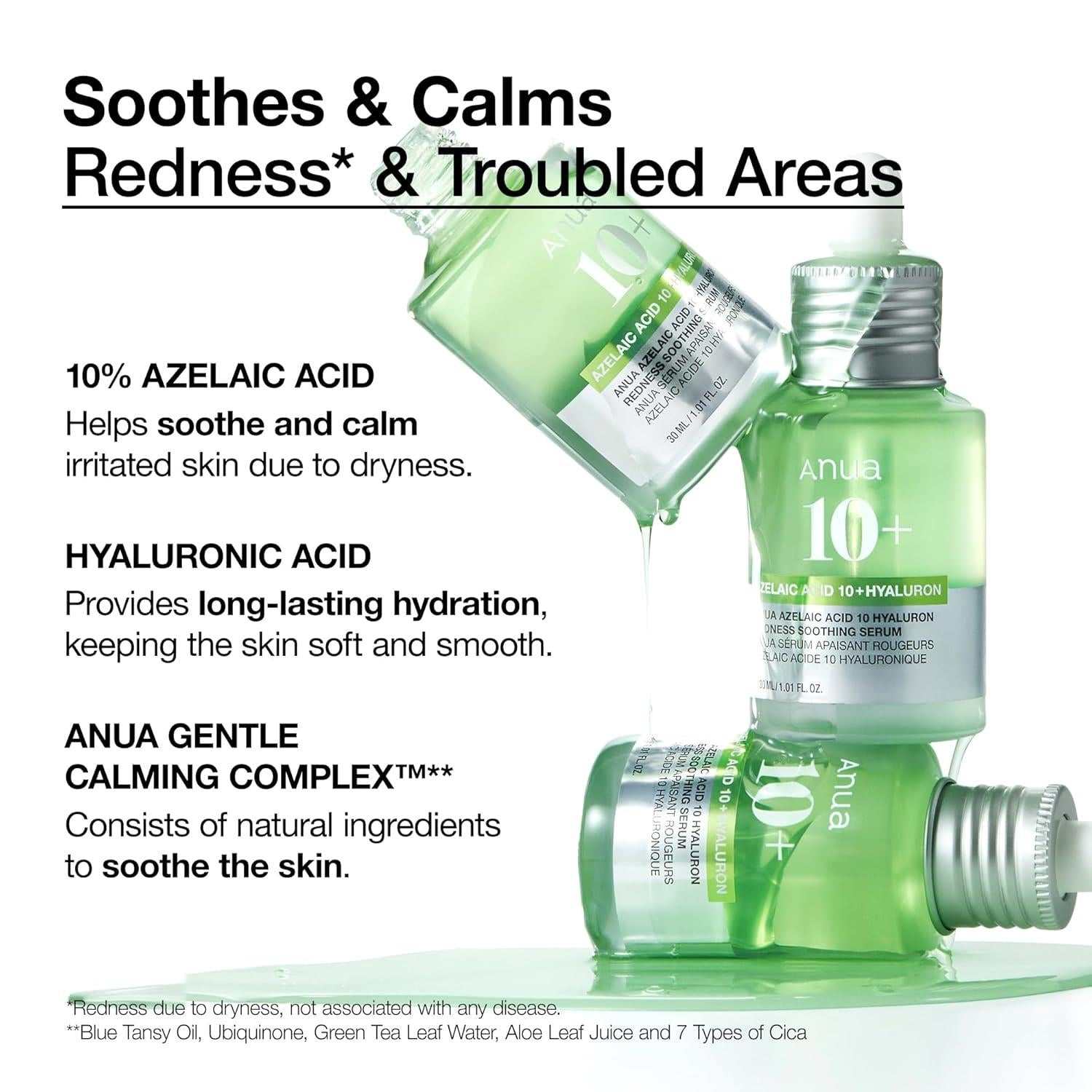 Anua Azelaic 10 Hyaluron Redness Soothing Serum 30 ml