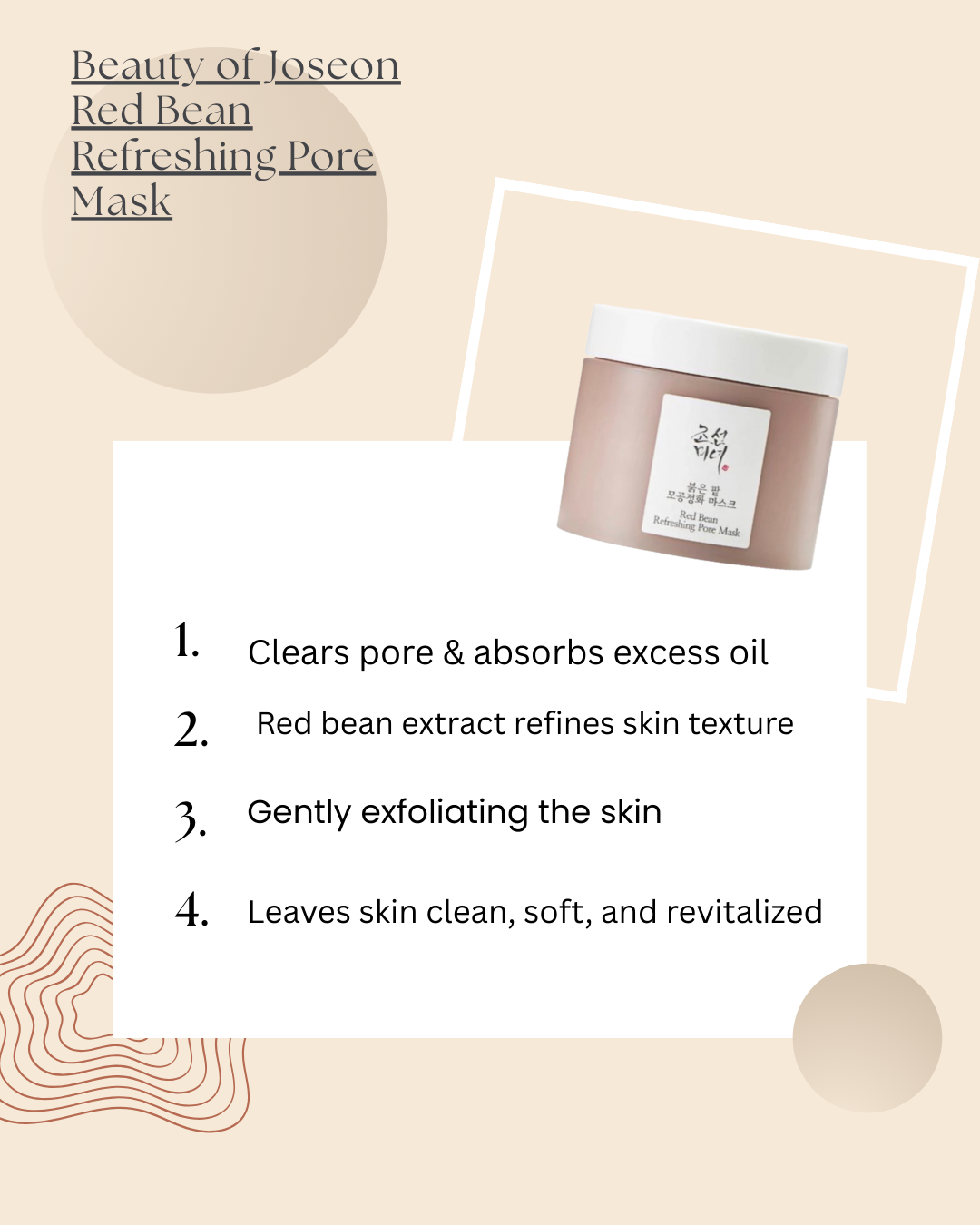 Beauty of Joseon Red Bean Refreshing Pore Mask