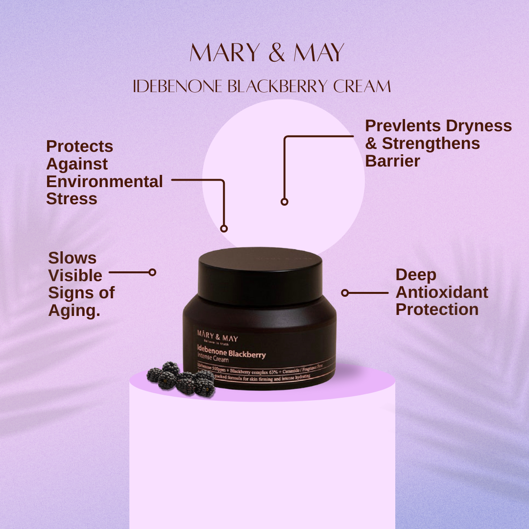 Mary & May Idebenone + Blackberry Intense Cream 70g