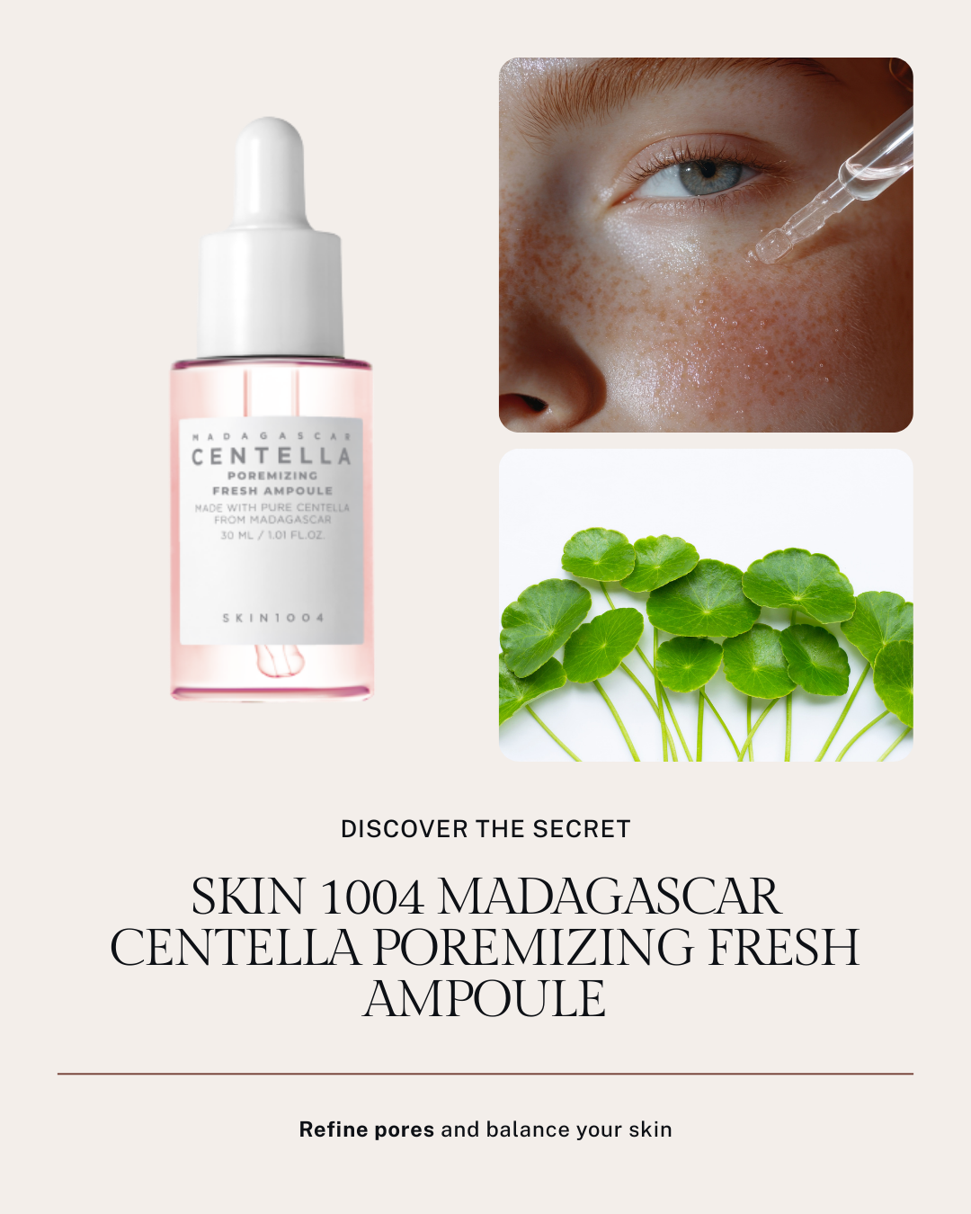 Skin 1004 Madagascar Centella Poremizing Fresh Ampoule 30ml